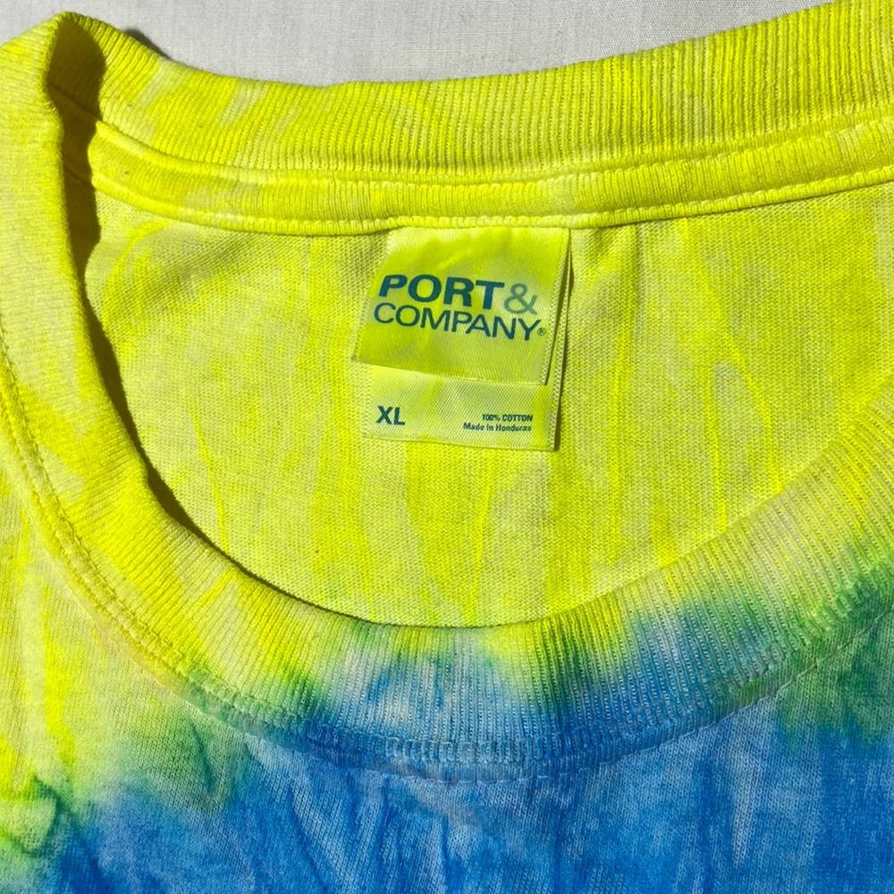 Old Row Tie dye T-SHIRT. X-Large. Worn One Time. Port & Company. - Picture 4 of 8